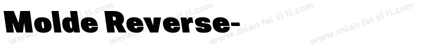 Molde Reverse字体转换
